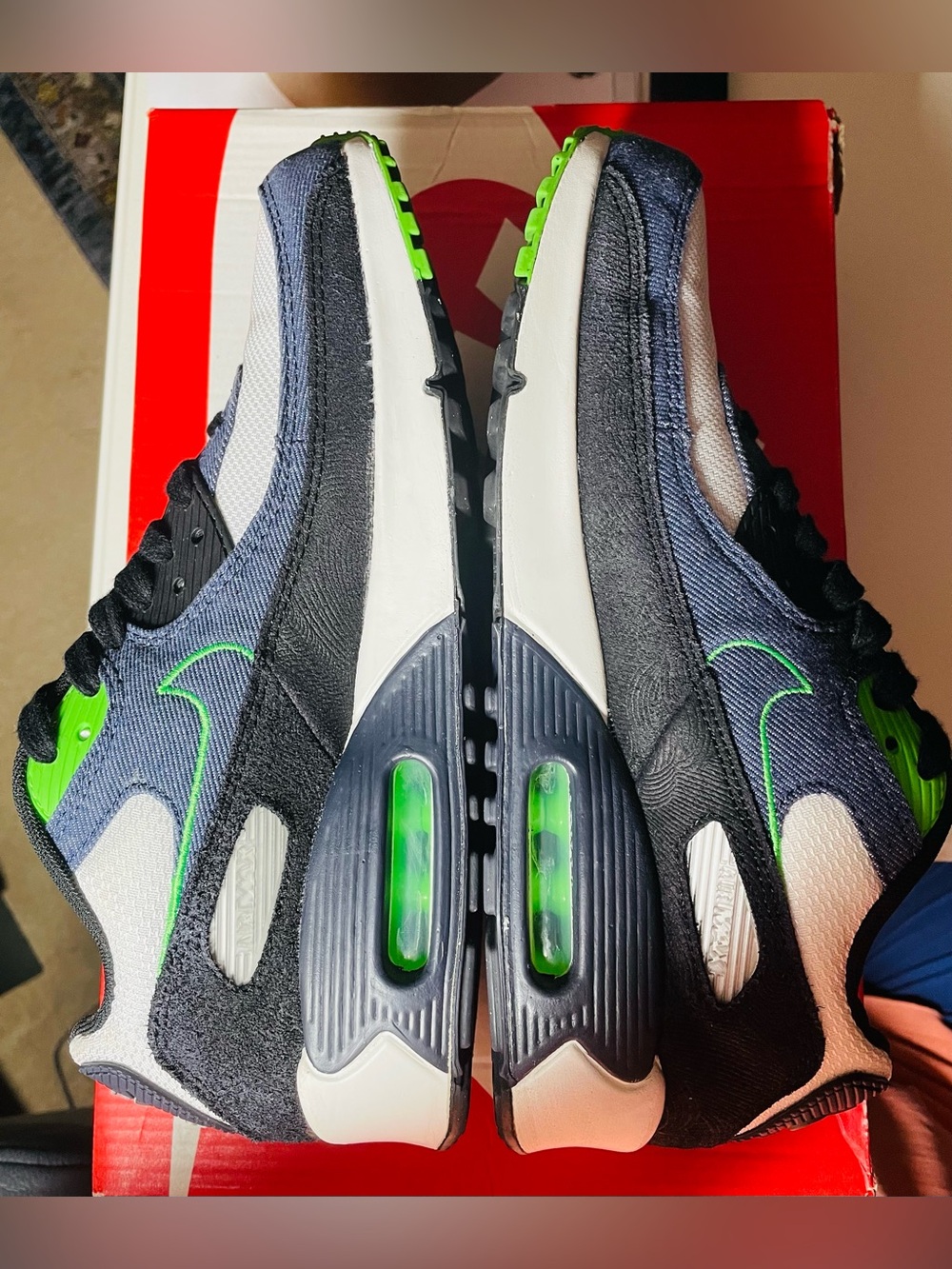 Nike Air Max 90 SE “Scream Green”7M-8.5W - Picture 8 of 13
